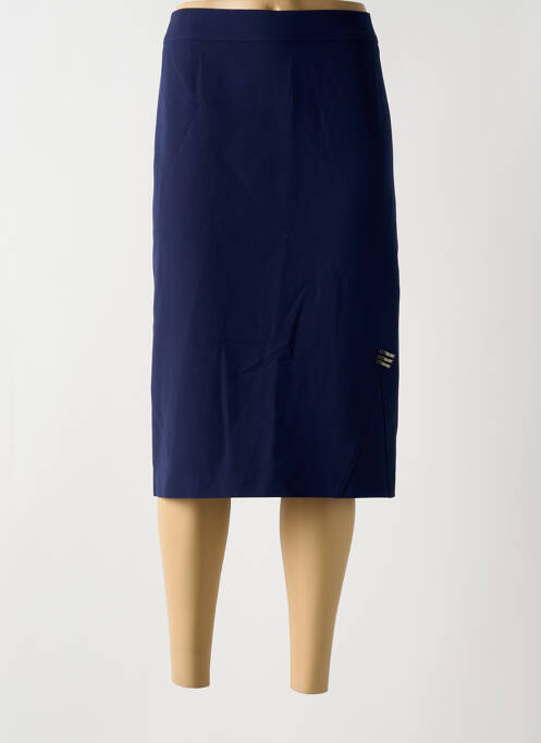 Jupe mi-longue bleu GUY DUBOUIS pour femme