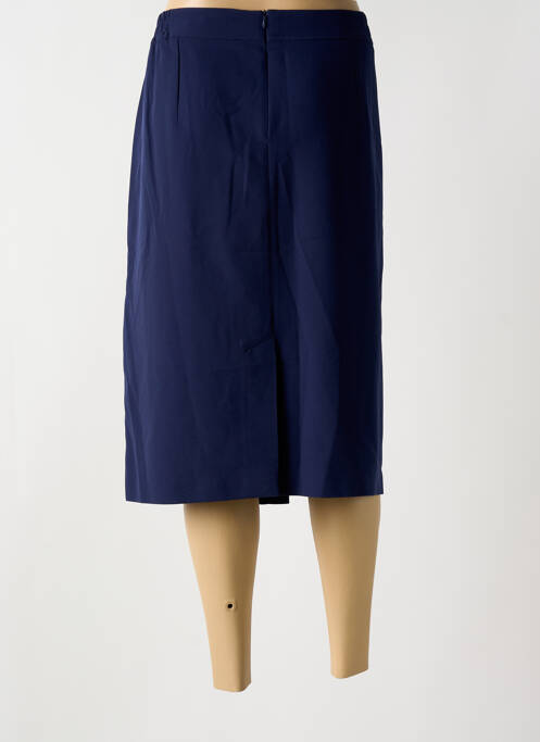 Jupe mi-longue bleu GUY DUBOUIS pour femme