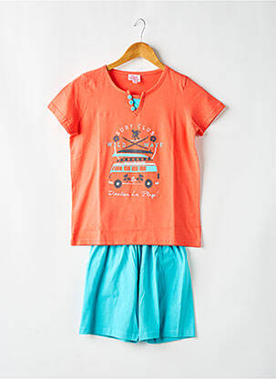 Pyjama taille élastique orange ROSE POMME garcon