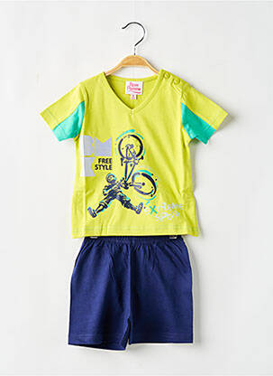 Pyjama taille élastique jaune ROSE POMME garcon