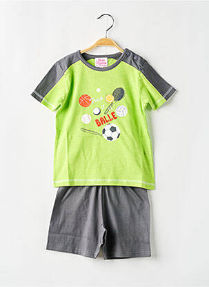 Pyjama taille élastique vert ROSE POMME garcon