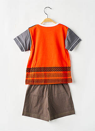 Pyjama manches courtes orange ROSE POMME garçon
