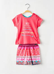 Pyjama imprimé fantaisie rouge ROSE POMME fille