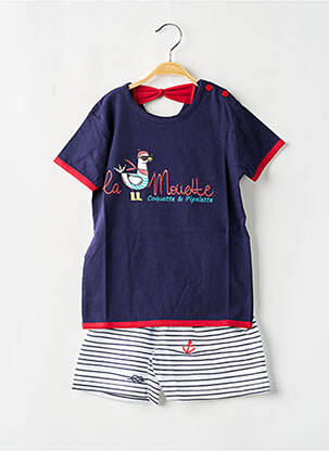 Pyjama imprimé fantaisie bleu ROSE POMME fille