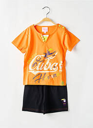 Pyjama imprimé fantaisie orange ROSE POMME fille