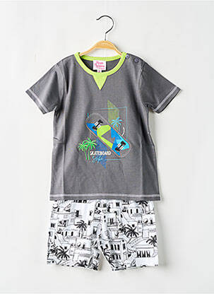 Pyjama imprimé fantaisie gris ROSE POMME garcon