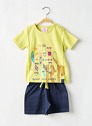 Pyjama manches courtes jaune ROSE POMME garcon