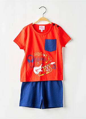 Pyjama taille élastique rouge ROSE POMME garcon