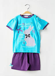 Pyjama imprimé fantaisie bleu ROSE POMME fille