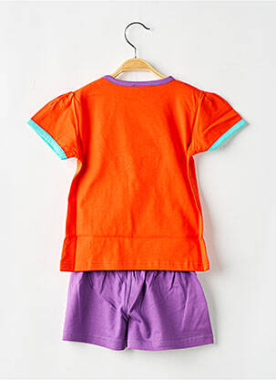 Pyjama imprimé fantaisie orange ROSE POMME fille