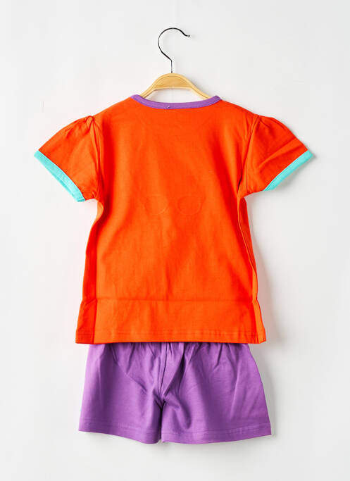 Pyjama imprimé fantaisie orange ROSE POMME fille