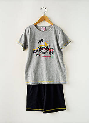 Pyjama manches courtes gris ROSE POMME garçon