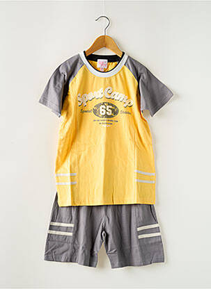 Pyjama manches courtes jaune ROSE POMME garçon