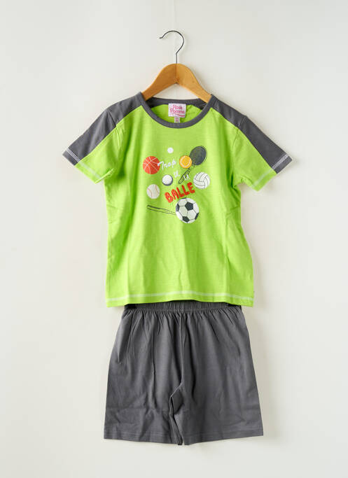 Pyjama taille élastique vert ROSE POMME garcon