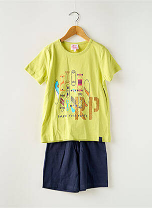 Pyjama taille élastique jaune ROSE POMME garcon