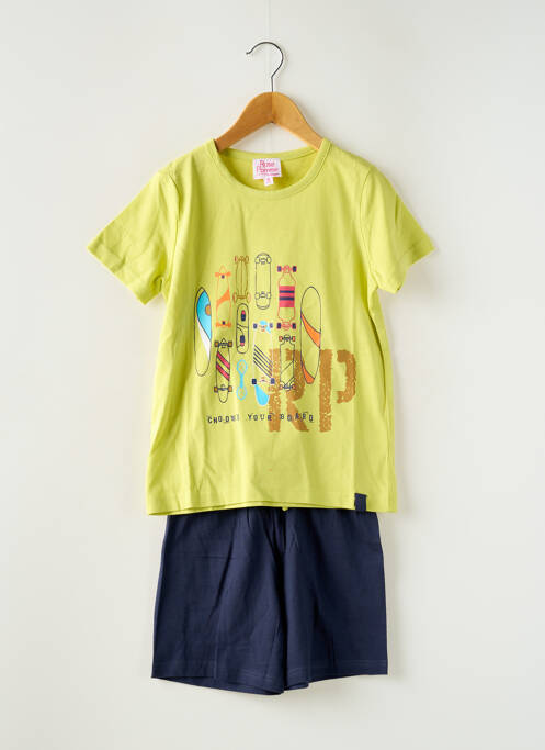 Pyjama taille élastique jaune ROSE POMME garcon