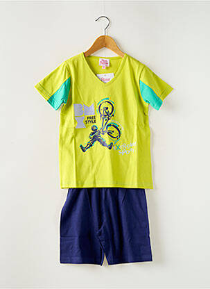 Pyjama manches courtes jaune ROSE POMME garcon