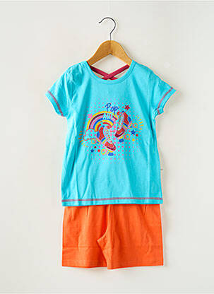 Pyjama manches courtes bleu ROSE POMME fille