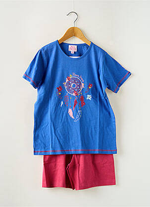 Pyjama imprimé fantaisie bleu ROSE POMME fille
