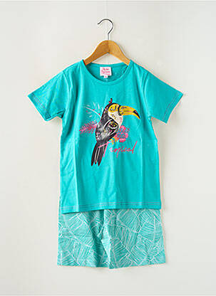 Pyjama manches courtes bleu ROSE POMME fille