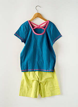 Pyjama manches courtes bleu ROSE POMME fille