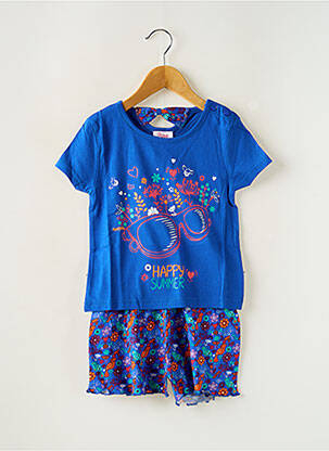 Pyjama tissage jersey bleu ROSE POMME fille