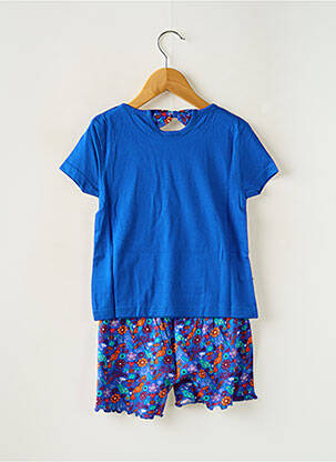 Pyjama tissage jersey bleu ROSE POMME fille
