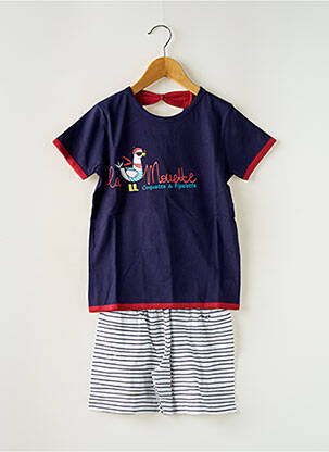 Pyjama tissage jersey bleu ROSE POMME fille