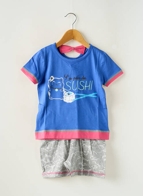 Pyjama bleu ROSE POMME pour fille