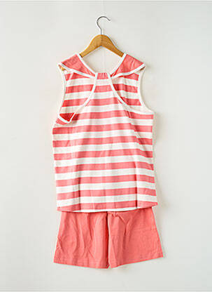 Pyjama tissage jersey orange ROSE POMME fille