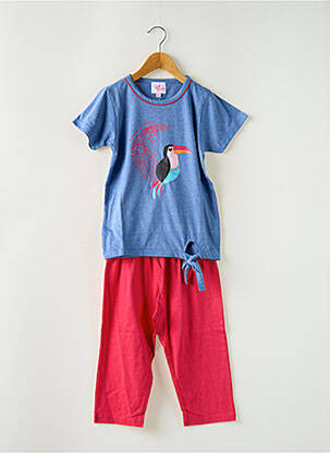 Pyjama tissage jersey bleu ROSE POMME fille