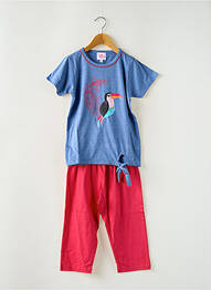 Pyjama tissage jersey bleu ROSE POMME fille