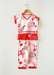 Pyjama tissage jersey rouge ROSE POMME fille