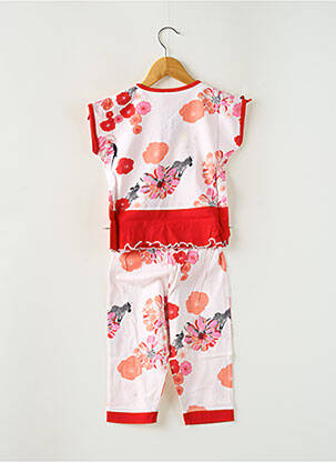 Pyjama tissage jersey rouge ROSE POMME fille
