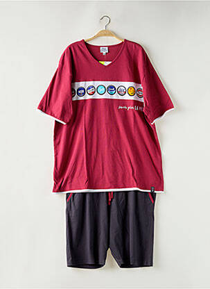 Pyjama bas short rouge ROSE POMME homme
