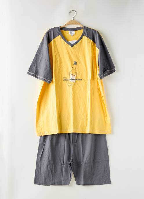 Pyjama sérigraphie jaune ROSE POMME homme