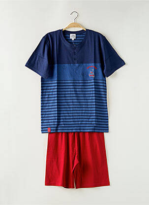 Pyjama bas short bleu ROSE POMME homme