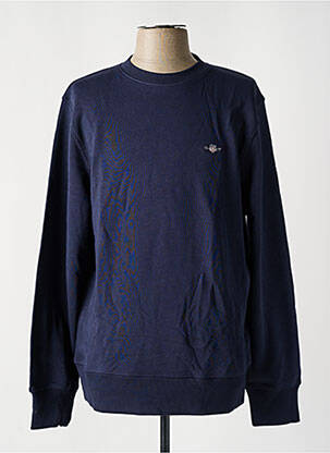 Sweat-shirt broderie manches longues bleu GANT homme