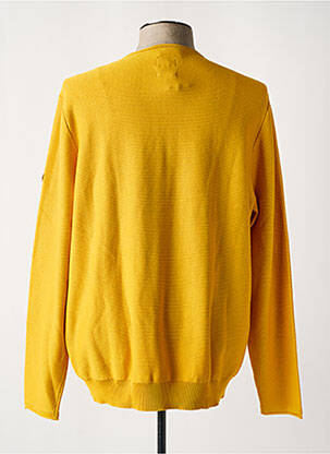 Pull maille souple et aérée manches longues jaune CAMEL ACTIVE homme