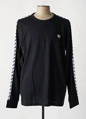 T-shirt noir FRED PERRY pour homme seconde vue