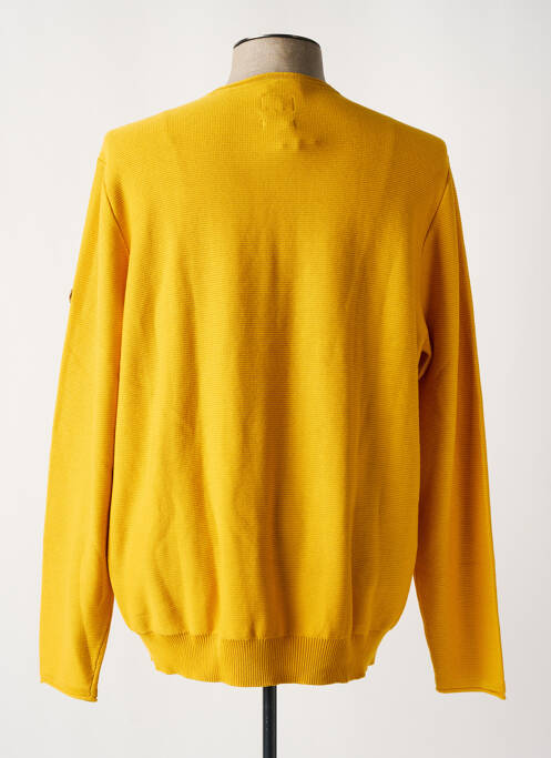 Pull maille souple et aérée manches longues jaune CAMEL ACTIVE homme