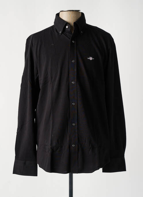 Chemise manches longues noir GANT pour homme