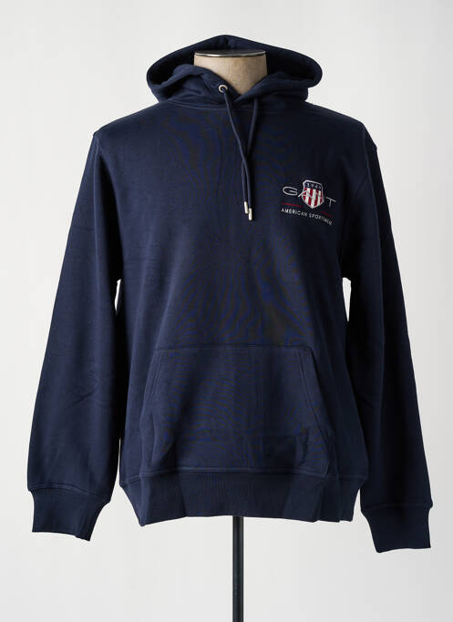 Sweat-shirt à capuche bleu GANT pour homme