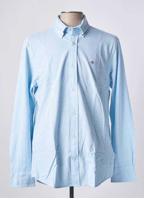 Chemise manches longues bleu GANT pour homme