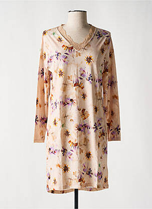 Chemise de nuit imprimé fleurs orange IMPETUS femme