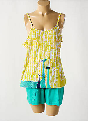 Pyjama tissage jersey vert ROSE POMME femme