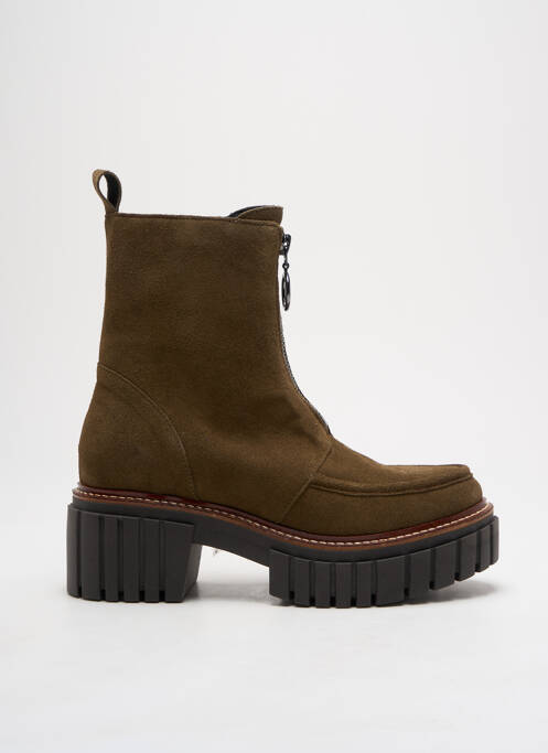 Bottines/Boots vert REQINS pour femme