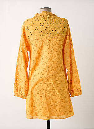 Robe courte manches longues manches longues orange OXBOW femme
