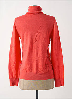 Pull col roulé stretch manches longues orange MAUD & SACHA femme