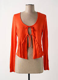 Gilet manches longues stretch orange MADO ET LES AUTRES femme